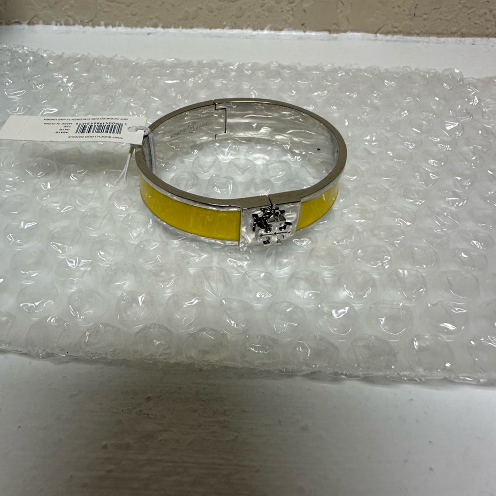 Tory Burch logo bangle bracelet
